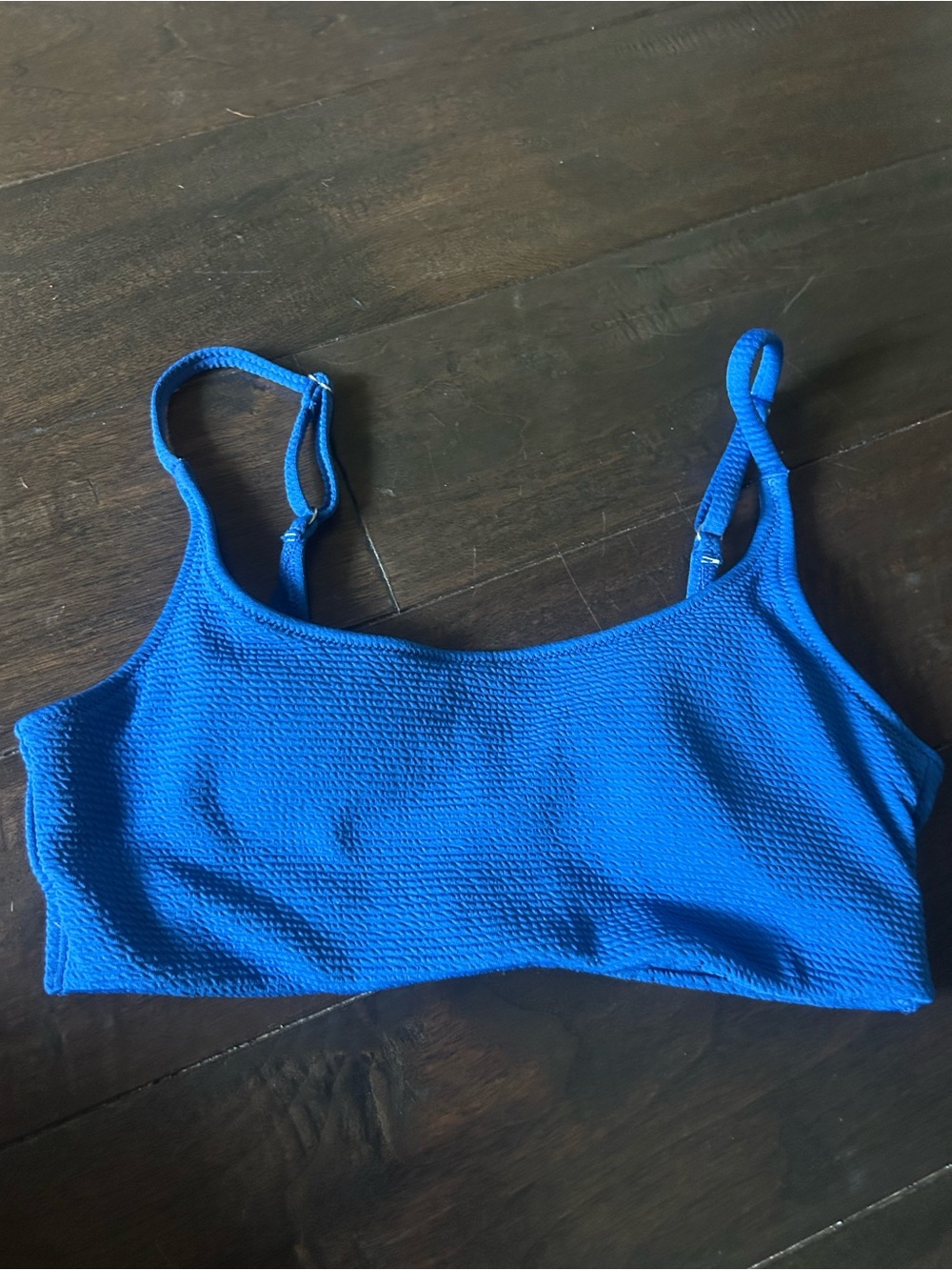 Old Navy Textured Royal Blue Bikini Top